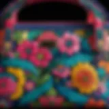 Elegant Vera Bradley purse showcasing intricate patterns and vibrant colors