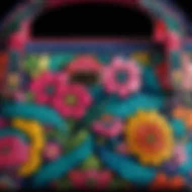Elegant Vera Bradley Purse with Intricate Patterns Elegant Vera Bradley purse showcasing intricate patterns and vibrant colors