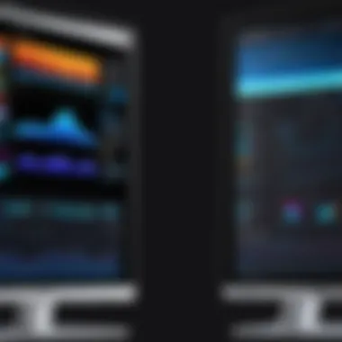 Visual representation of different panel types used in monitors