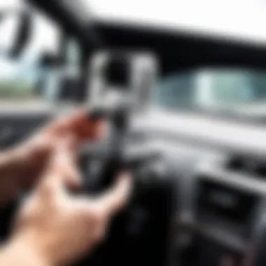 Installation diagram for GoPro car mount
