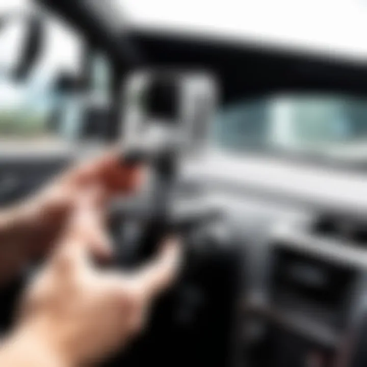 Installation diagram for GoPro car mount