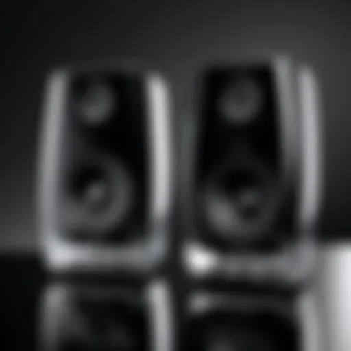 Elegant design of Harman Kardon Clear Speakers showcasing modern aesthetics.