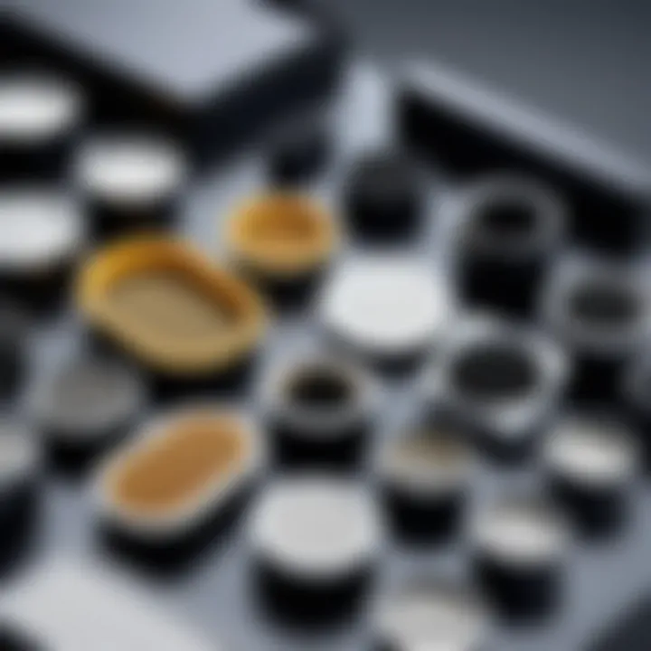 A variety of Hart shop vac filters displayed on a clean surface