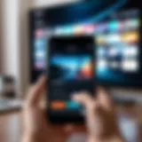 A smartphone displaying a movie streaming app