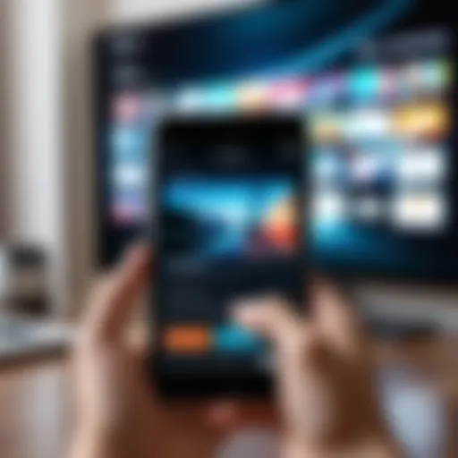 A smartphone displaying a movie streaming app