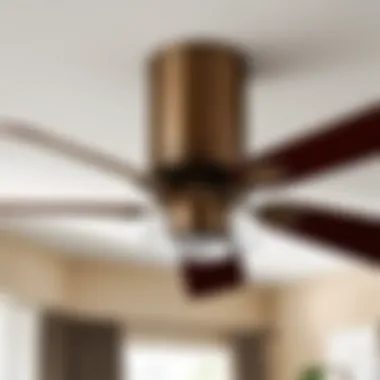 Installation of the downrod on a ceiling fan