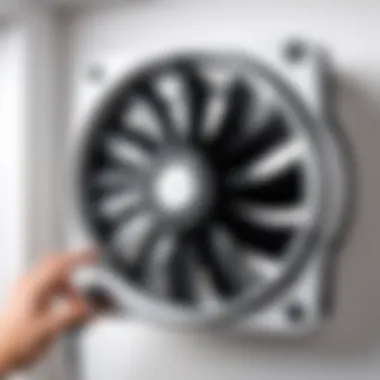 Installation of an electric radiator fan