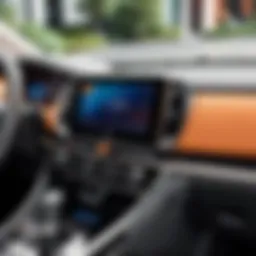 JBL speaker installation in a car dashboard