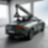 JLU hardtop hoist in action lifting a hardtop