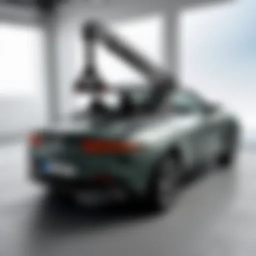 JLU hardtop hoist in action lifting a hardtop