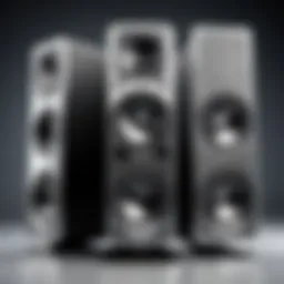 Sleek design of Kicker 11 Tower Speakers showcasing modern aesthetics.