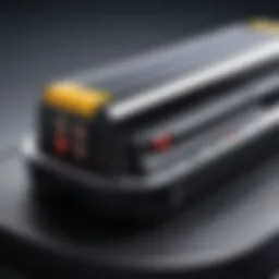 Close-up view of a KidZone bumper car battery