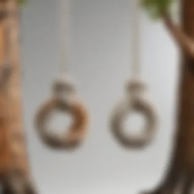 Demonstration of knot types used in swing installations