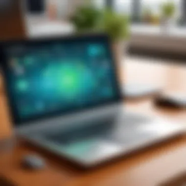 Conceptual graphic showcasing technology integration within Leapfrog Academy.