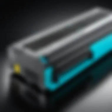 Lexmark cyan toner cartridge showcased