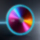 Close-up of an LG Blu-ray disc showcasing its surface technology