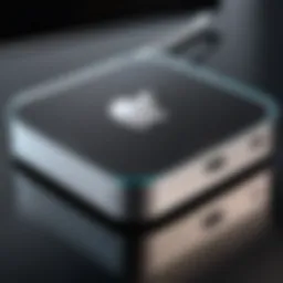 Sleek design of the Mac Mini showcasing its compact form factor