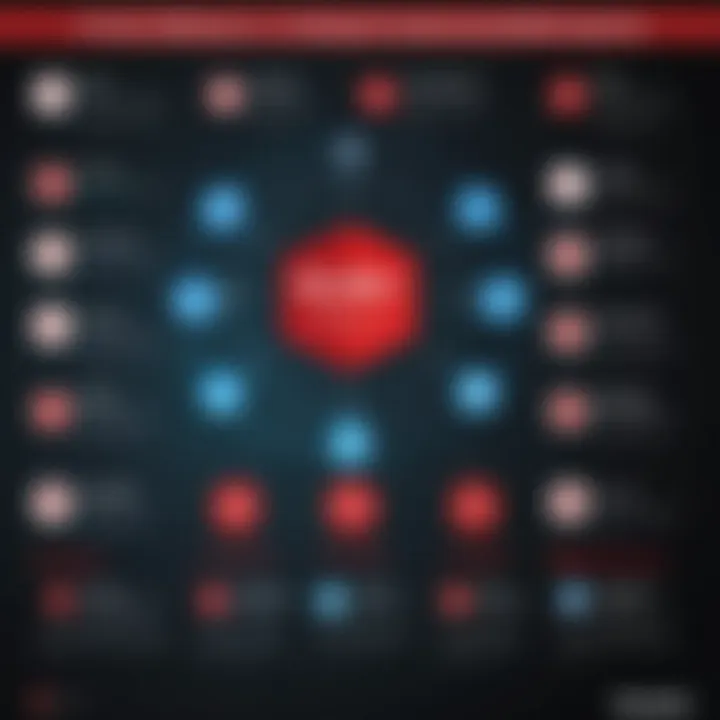 An infographic illustrating the historical evolution of McAfee's cybersecurity services over the years