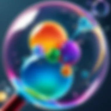 Artistry of Bubble Creation Detailed close-up of a bubble wand creating bubbles