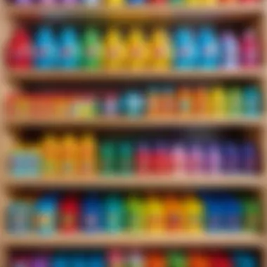 Showcasing Bubble Offerings Melissa & Doug bubble products displayed on a shelf
