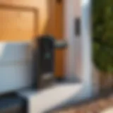 Sleek Mighty Mite gate opener installed at a residential property