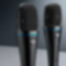 NADY wireless microphone close-up showcasing design and build quality.