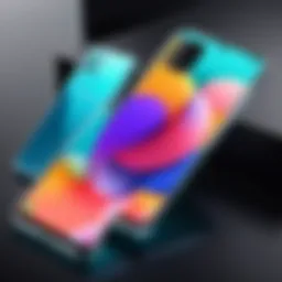 Stylish Samsung Galaxy A12 case showcasing vibrant design