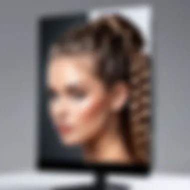 Innovative hair easel enhancing the braiding experience