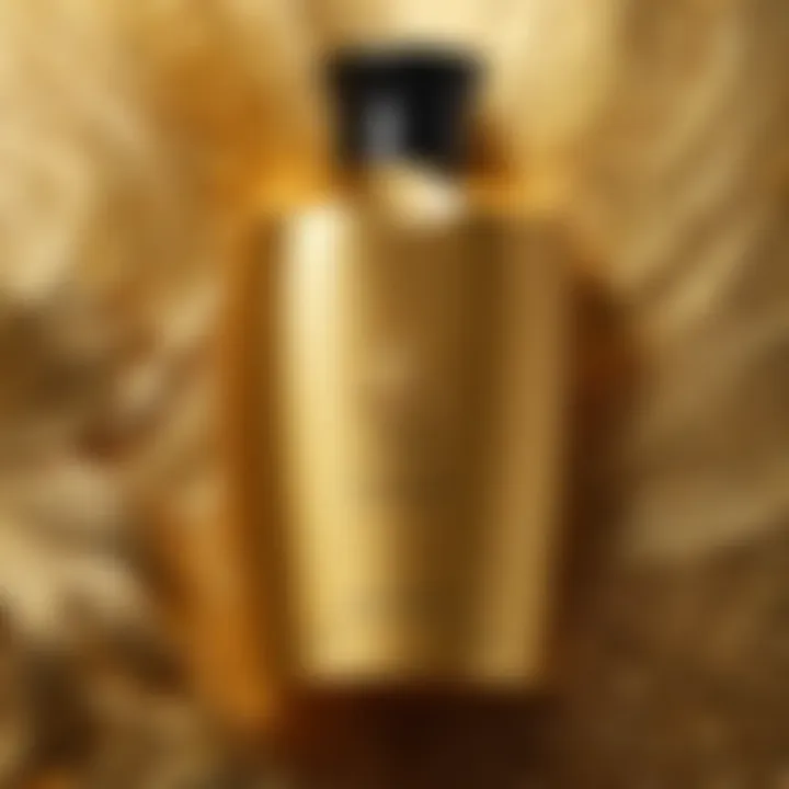 Close-up of the luxurious texture of the shampoo