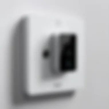 Close-up of pico remote wall plate showcasing its sleek design