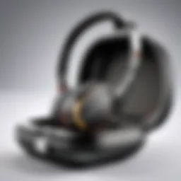 Stylish Plantronics headset case showcasing elegant design.