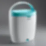 Playtex Genie Diaper Pail showcasing its sleek design and color options