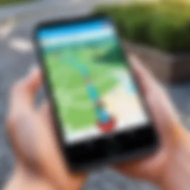 User interface of the Pokémon Go app displaying connection with the Auto Catcher