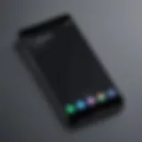 A sleek refurbished smartphone on a minimalistic background