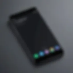 A sleek refurbished smartphone on a minimalistic background