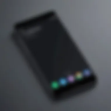 A sleek refurbished smartphone on a minimalistic background