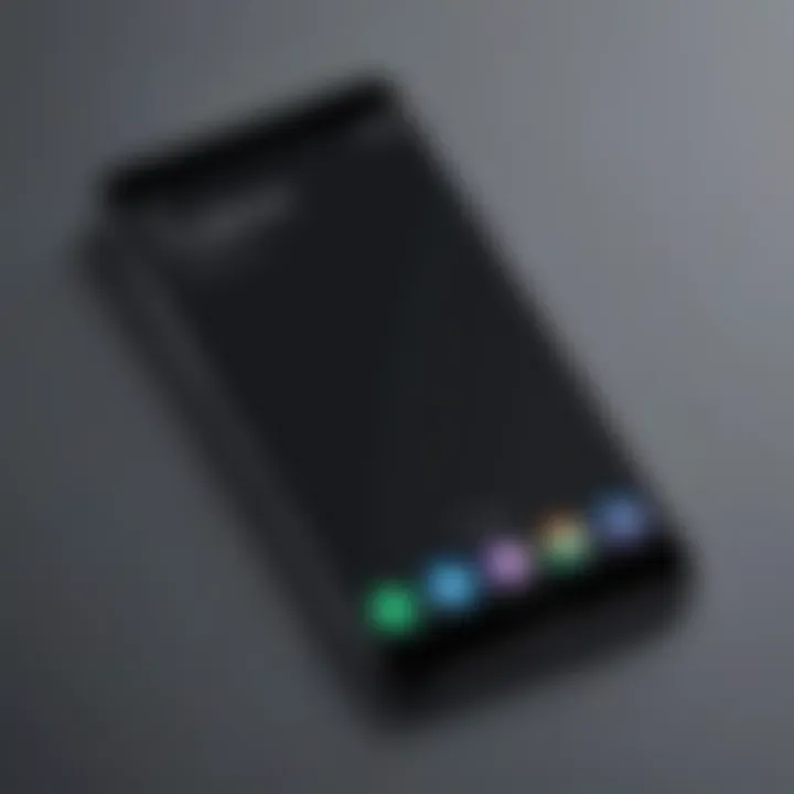 A sleek refurbished smartphone on a minimalistic background