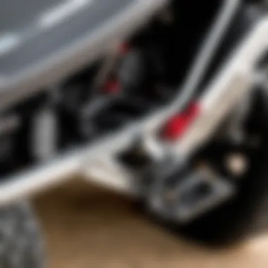 Detailed view of the installation components of Rough Country lift kits for Subaru Crosstrek