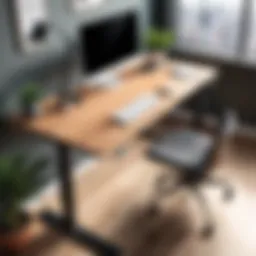 Elegant modern design of the Sams Stand Up Desk