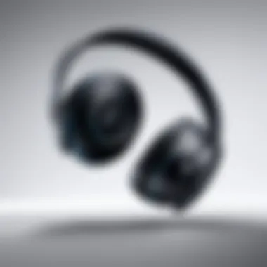 Showcasing the sleek design of Samsung Galaxy wireless headphones