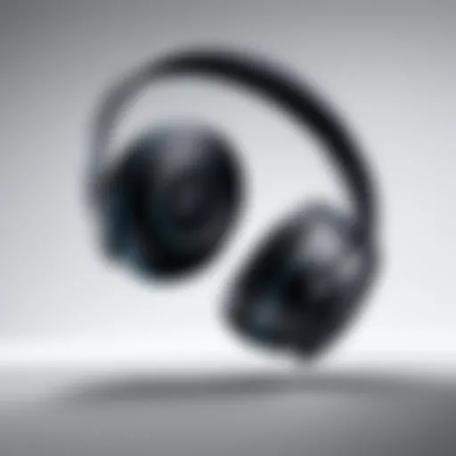 Showcasing the sleek design of Samsung Galaxy wireless headphones