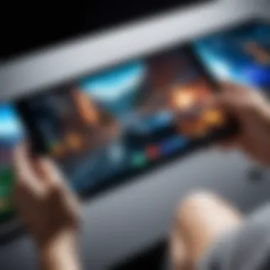 Samsung Pad Duo displaying a gaming application in action