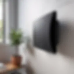 Sleek Sanus Super Slim Wall Mount showcasing its minimalist design