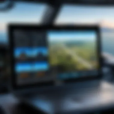 Graphics Comparison for Flight Simulator Detailed graphics comparison on laptop displays for flight simulation