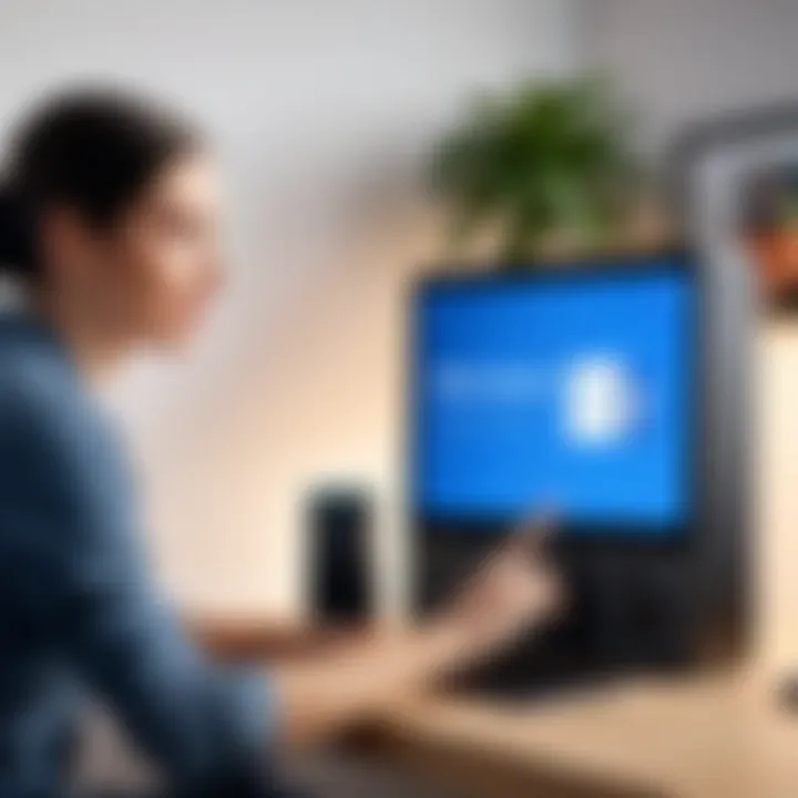 User engaging with Alexa on Facebook Portal