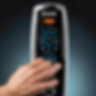 User-friendly controls of the Shark Rotator Professional Upright vacuum.