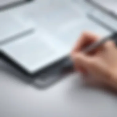 Seamless Integration of Writing and Technology User interacting with a smart pen and digital device.