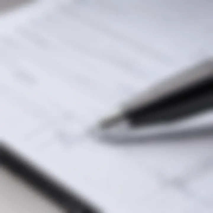 Close-up of a Staples pen in use on a notepad