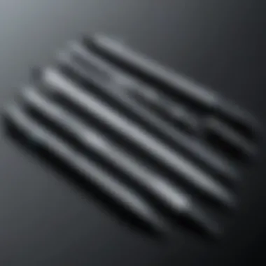Visual representation of different stylus types for various tasks on iPad Mini 4