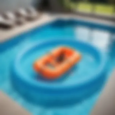 Tank Rafts in Therapeutic Applications Therapeutic session featuring individuals utilizing tank rafts for wellness in a pool environment.